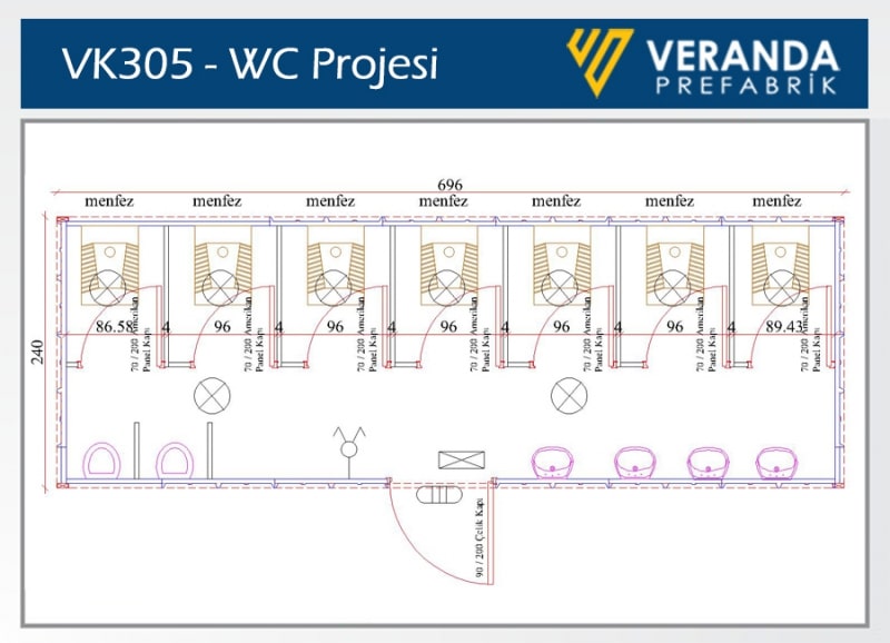 VK305 - Konteyner WC 2. Fotoğrafı