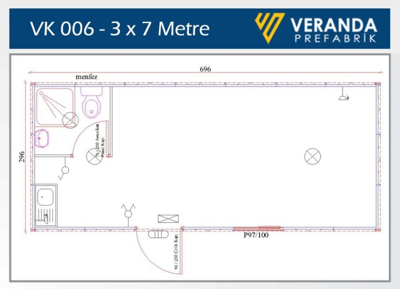 VK006 - WC ve Mutfak Konteyner 3. Fotoğrafı