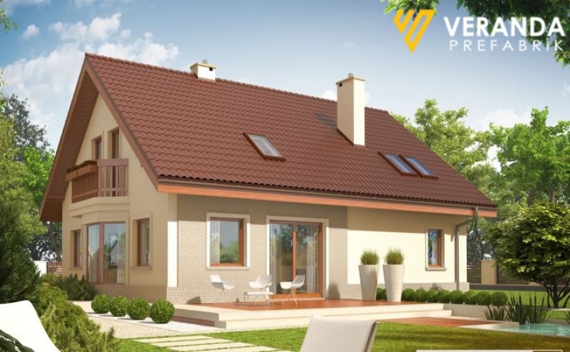 VP 308 - 144 m2 Hafif Çelik Villa 1. Fotoğrafı