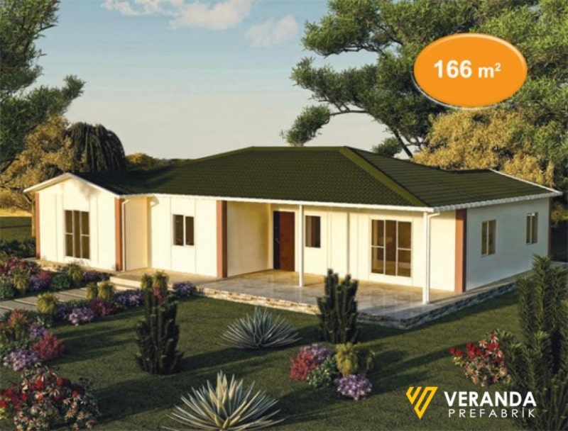 VP 126 - 166 m2 Prefabrik Ev 1. Fotoğrafı