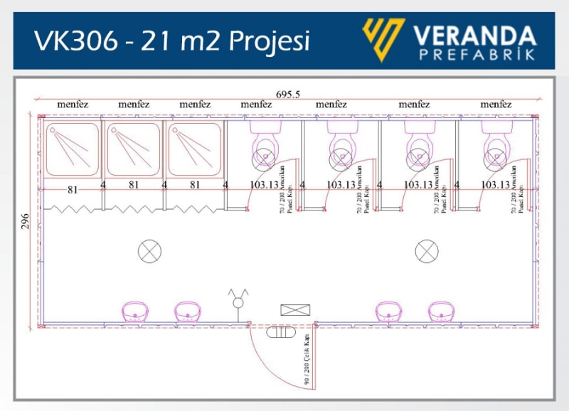 VK306 - Konteyner Banyo 3. Fotoğrafı