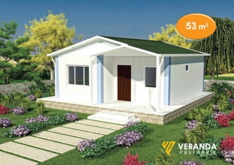 VP 104 - 53 m2 Tek Katlı Prefabrik Ev 1. Fotoğrafı