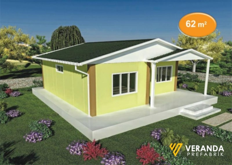 VP 105 - 62 m2 Prefabrik Ev 1. Fotoğrafı