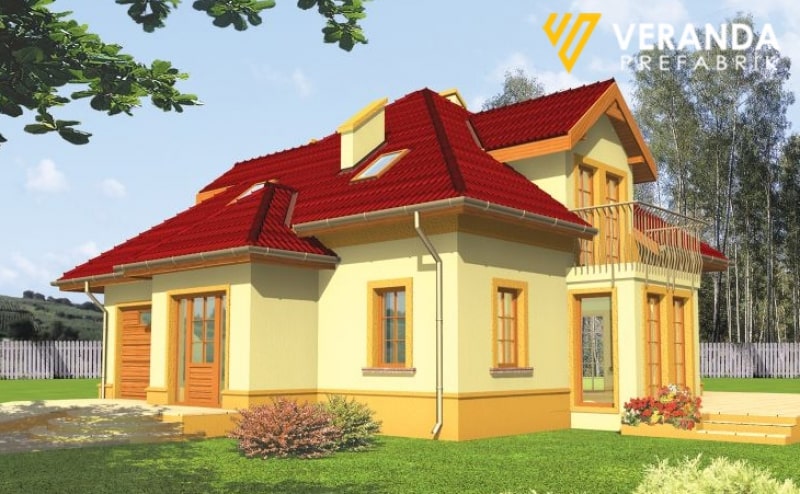 VP 307 - 150 m2 İki Katlı Çelik Ev 1. Fotoğrafı