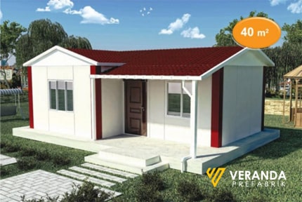 VP 101 - 40 m2 Tek Katlı Prefabrik Ev